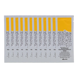 Σετ, Davines, Natural Tech Θρεπτικό Hair Building Pack, Θεραπεία Μαλλιών Μάσκα Σε Μορφή Κρέμας, 12 pcs, 12 ml