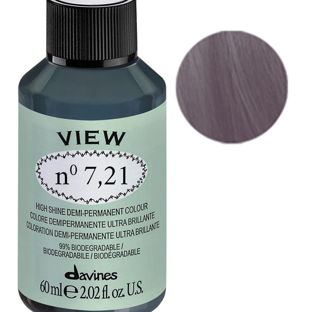 Davines, View, Demi-Permanent Hair Dye, 7.21 Gloss, 60 ml