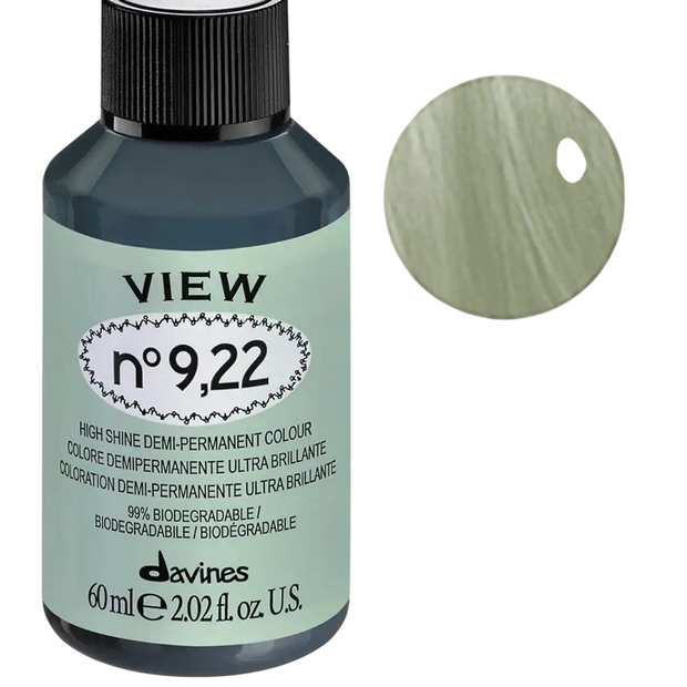 Davines, View, Demi-Permanent Hair Dye, 9.22, 60 ml