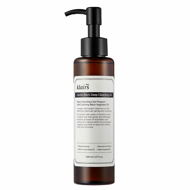 Dear Klairs, Gentle Black, Ενυδατικό, Καθαρισμού Oil, Για το Πρόσωπο, 150 ml