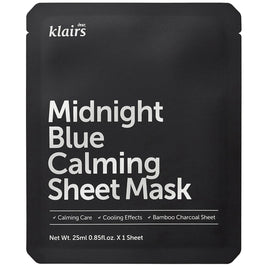 Dear Klairs, Midnight Blue, Calming & Cooling, Sheet Mask, Για το Πρόσωπο, 25 ml
