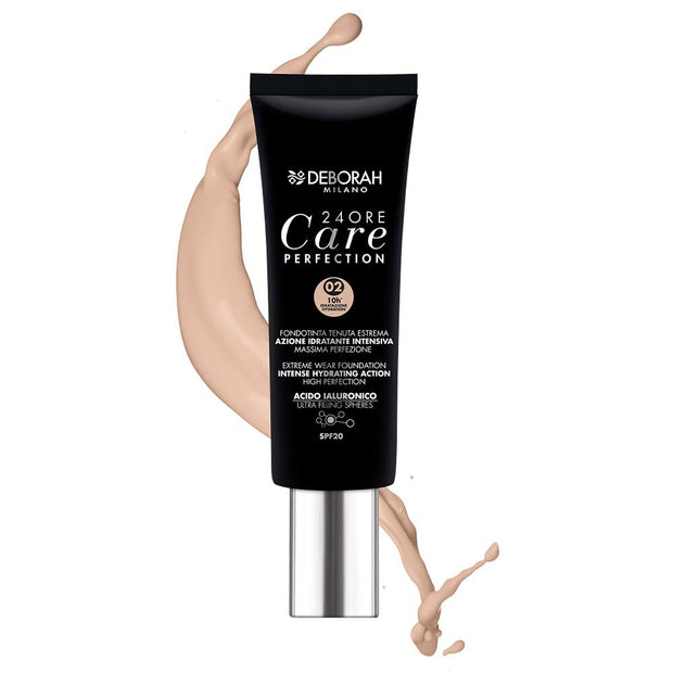 Deborah, 24 Ore Care Perfection, Long Wearing, Υγρό Foundation, 001, Fair, SPF 20, 30 ml *Tester