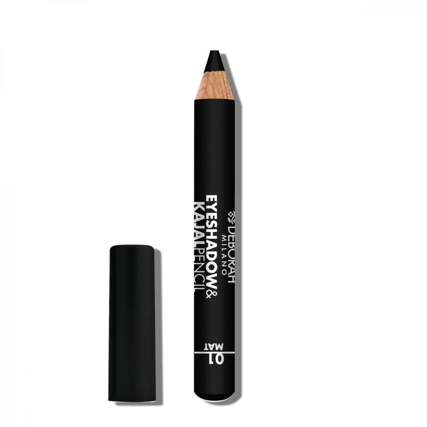 Deborah, Deborah, Blending, Matt, Σκιά Ματιών & Kajal Eyeliner 2-In-1, 01, Black, 2 g