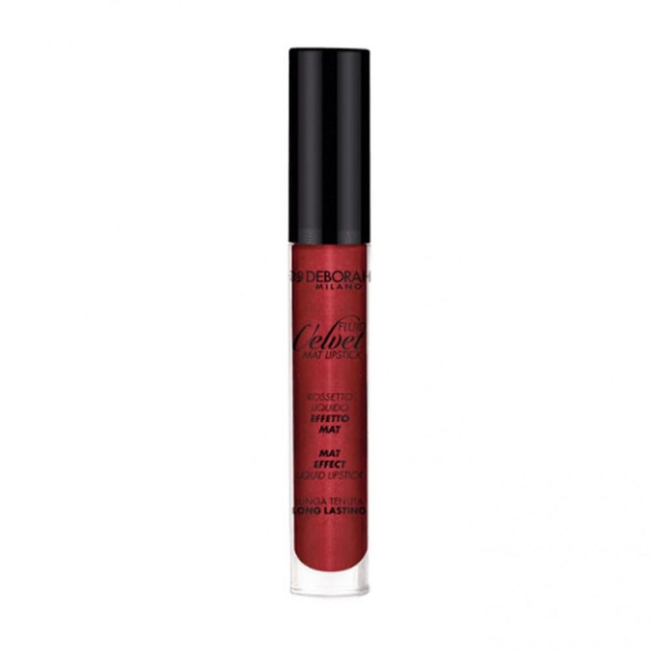 Deborah, Fluid Velvet, Matte, Υγρό Κραγιόν, 51, Metal Red, 4.5 g