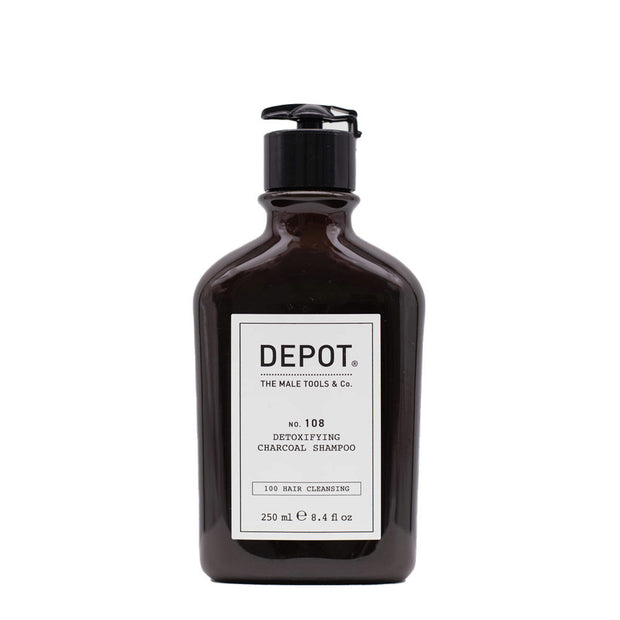 Depot, 100 Hair Καθαρισμού No. 105, Charcoal, Σαμπουάν, For Detoxing, 250 ml
