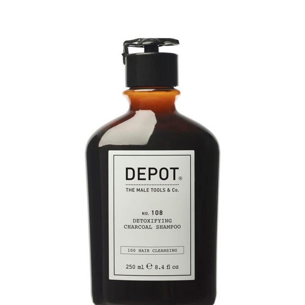 Depot, 100 Hair Καθαρισμού No. 108, Charcoal, Σαμπουάν, Detoxifying, 250 ml