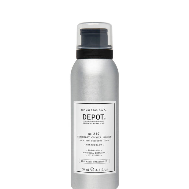Depot, 200 Hair Treatments No. 210, Panthenol, Hair Colour Leave-In Mousse, Anthracite, 100 ml