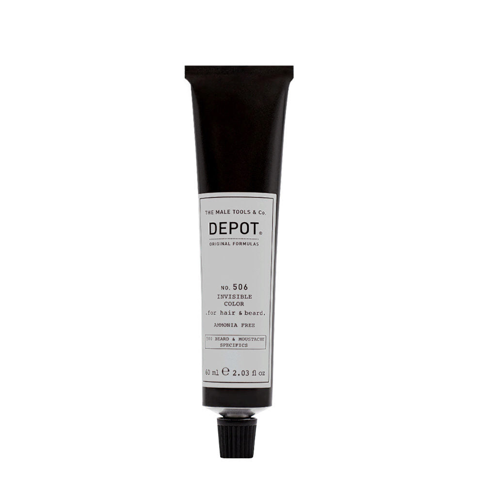Depot, 500 Beard & Mustache Specifics No. 506 Invisible Clour, Semi-Μόνιμη Βαφή Μαλλιών, Steel, 60 ml