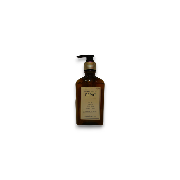 Depot, 600 Body Solutions No. 603, Citrus & Herbs, Sorbitol, Καθαρισμού, Liquid Soap, For Hands, 200 ml