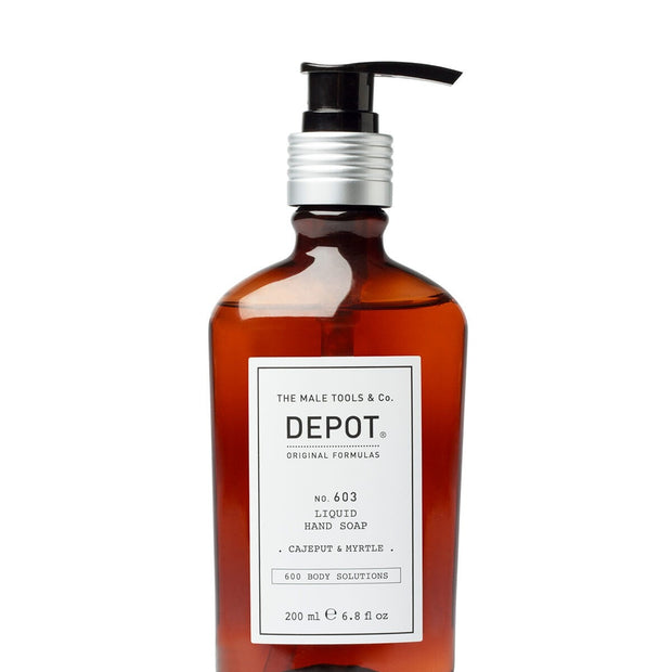 Depot, 600 Body Solutions No. 603, Cajeput & Myrtle, Sorbitol, Καθαρισμού, Liquid Soap, For Hands, 200 ml