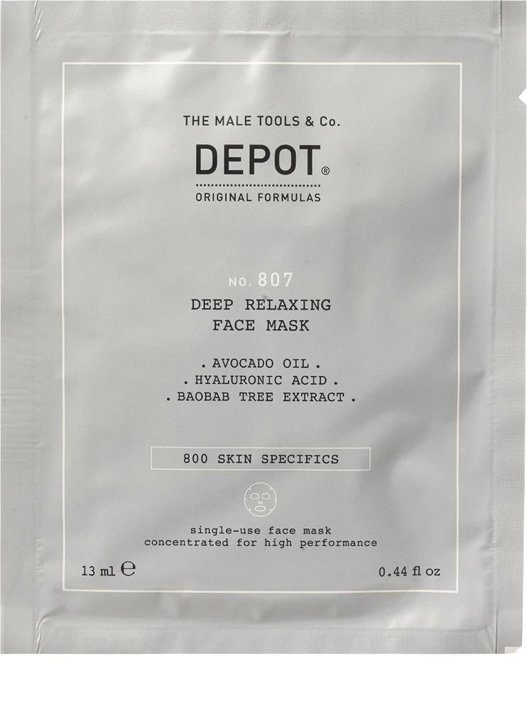 Depot, 800 Skin Specifics No. 807, Hyaluronic Acid, Nutri-Καταπραϋντικό, Sheet Mask, Για το Πρόσωπο, 13 ml
