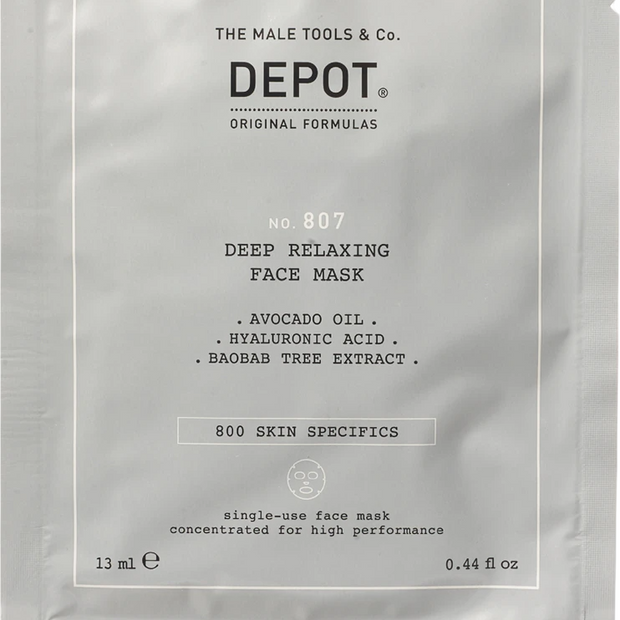 Depot, 800 Skin Specifics No. 807, Hyaluronic Acid, Nutri-Καταπραϋντικό, Sheet Mask, Για το Πρόσωπο, 13 ml
