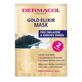 Set Duo, Dermacol, Gold Elixir, Caviar Extract, Αντιγήρανσης, Cream Mask, Για το Πρόσωπο, 2 pcs, 8 g
