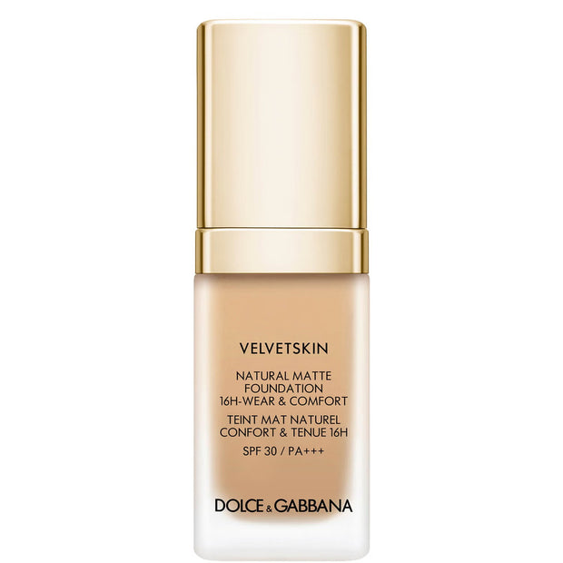 Dolce & Gabbana, Velvetskin, Matte, Υγρό Foundation, 390, SPF 30, 30 ml