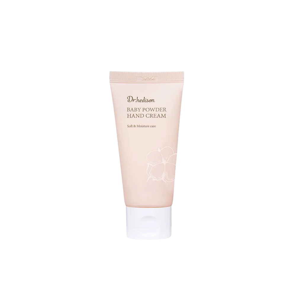Dr. Hedison, Baby Powder, Shea Butter, Ενυδατικό, Κρέμα Χεριών, 50 ml