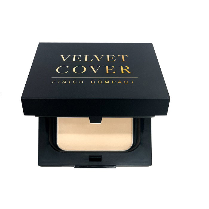 Dr. Hedison, Velvet Cover Finish Compact, Matte, Συμπαγής Πούδρα, 21, Light Beige, 14 g