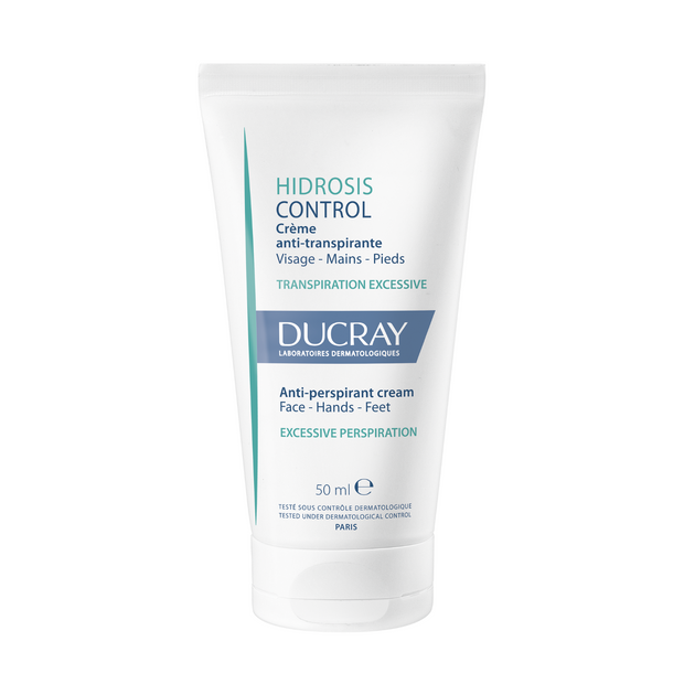 Ducray, Hidrosis Control, Αντιιδρωτικό, Κρέμα Προσώπου & Hands, 50 ml