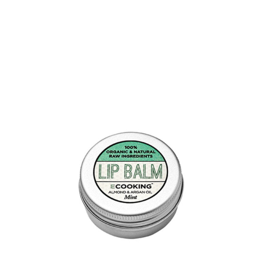 Ecooking, Ecooking, Organic Argan Oil, Ενυδατικό, Βάλσαμο Χειλιών, Mint, 15 ml
