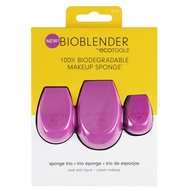 Σετ Trio, EcoTools, Bioblender, Makeup Sponge, Purple, 3 pcs