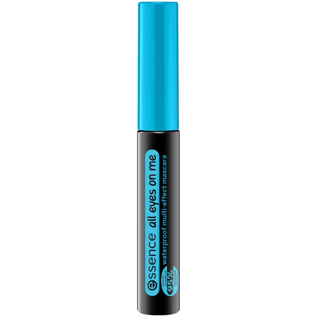 Essence, All Eyes On Me, Αδιάβροχο, Multieffect, Μάσκαρα, 01, Soft Black, 8 ml