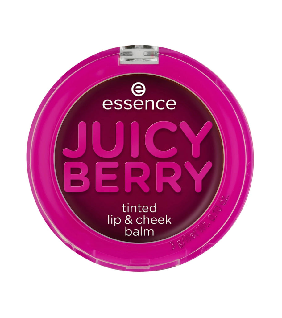 Essence, Juicy Berry Tinted, Βάλσαμο για Χείλη & Μάγουλα 2-Σε-1, Violet, 3 g