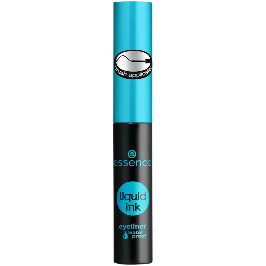 Essence, Liquid Ink, Αδιάβροχο, Liquid Eyeliner, Black, 3 ml