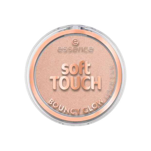 Essence, Soft Touch Bouncy Glow, Λαμπερό, Blush Highlighter Compact, 20, Glazed Dew, 4 g