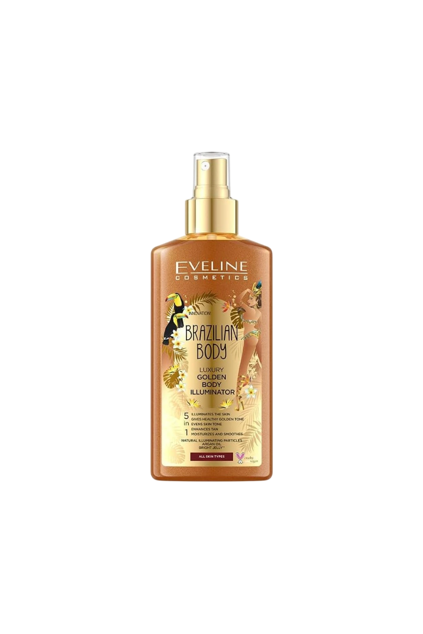 Eveline Cosmetics, Brazilian Body, Λαμπερό, Spray Σώματος, Exotic, 150 ml
