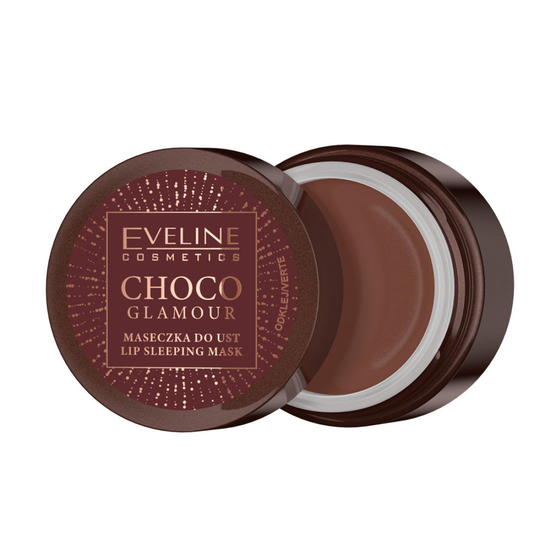 Eveline Cosmetics, Choco Glamour, Ανάπλασης, Night, Lip Mask, 12 ml
