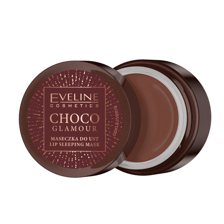 Eveline Cosmetics, Choco Glamour, Ανάπλασης, Night, Lip Mask, 12 ml