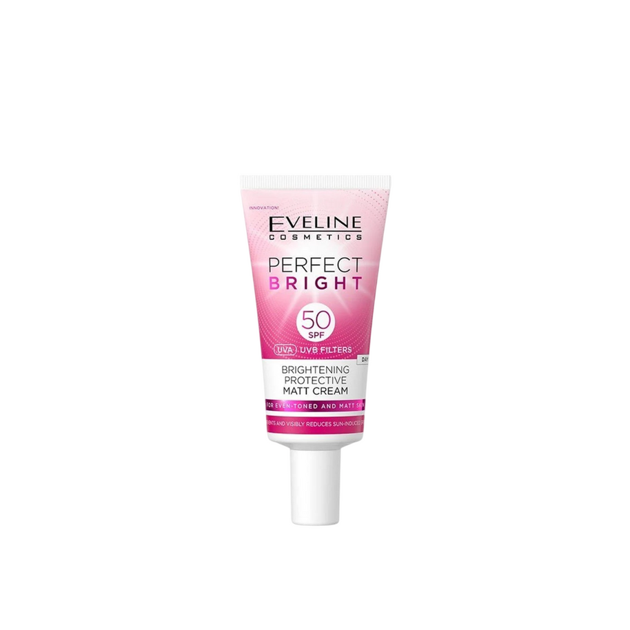 Eveline Cosmetics, Perfect Bright, Λαμπερό, Κρέμα Ημέρας Για το Πρόσωπο, SPF 50, 30 ml
