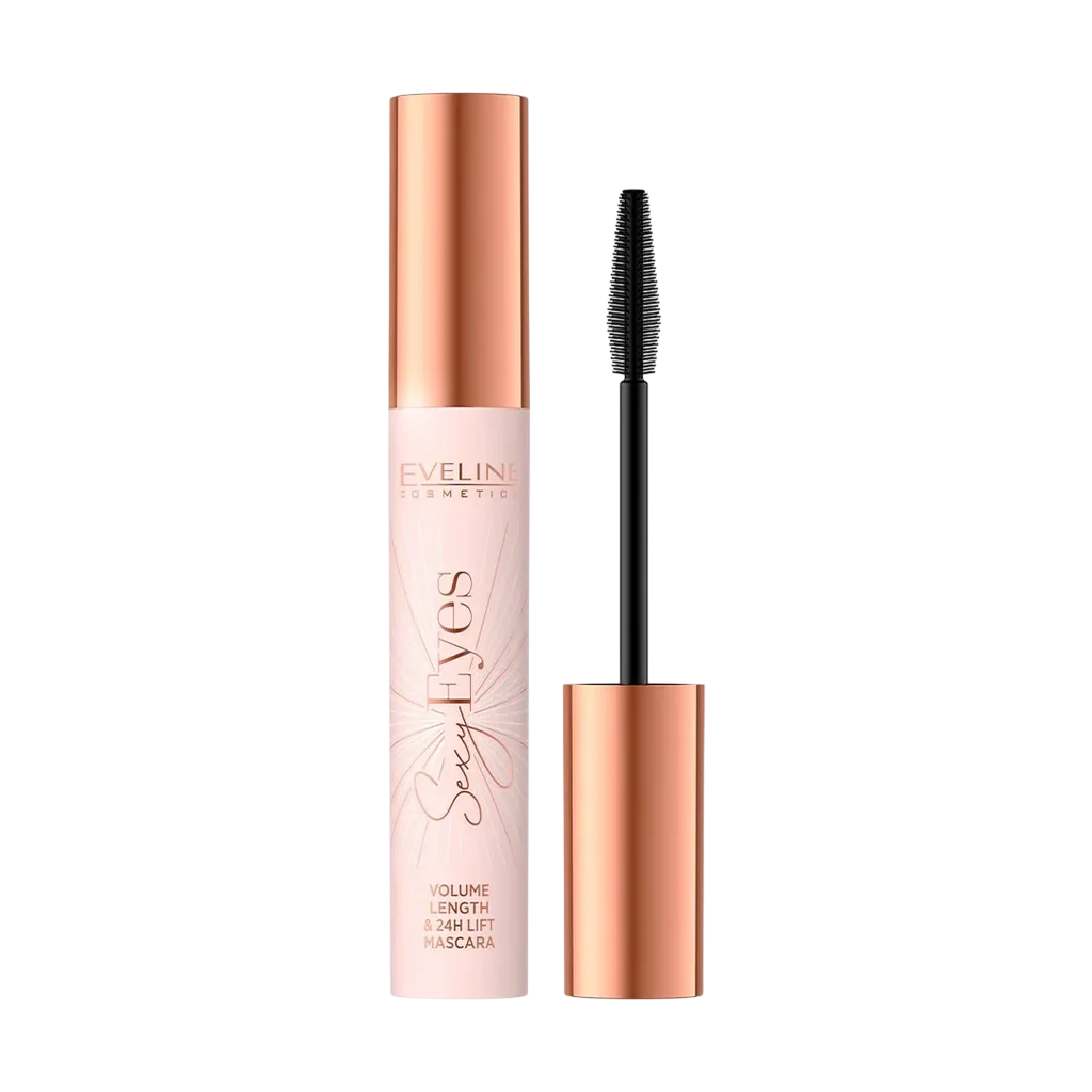 Eveline Cosmetics, Sexy Eyes, Volume, Lengthening, Μάσκαρα, Black, 8 ml
