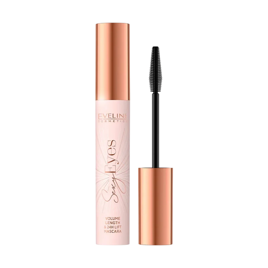 Eveline Cosmetics, Sexy Eyes, Volume, Lengthening, Μάσκαρα, Black, 8 ml