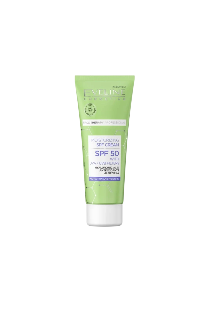 Eveline Cosmetics, Therapy Professional, Aloe, Ενυδατικό, Daily, Κρέμα Προσώπου, SPF 50, 30 ml