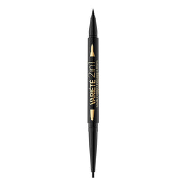 Eveline Cosmetics, Variete, Double-Ended, Gel Eyeliner, Ultra Black