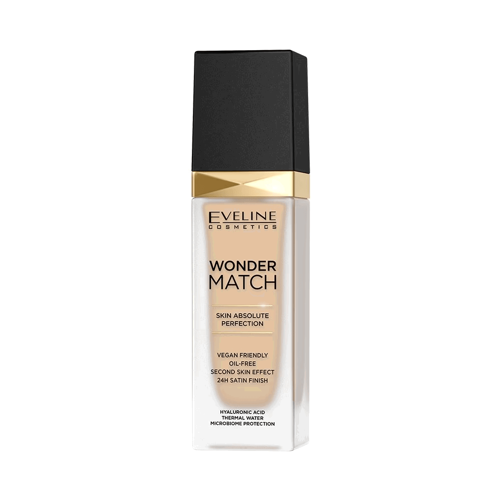 Eveline Cosmetics, Wonder Match Skin Absolute Perfection, Υγρό Foundation, 10, Light Vanilla, 30 ml