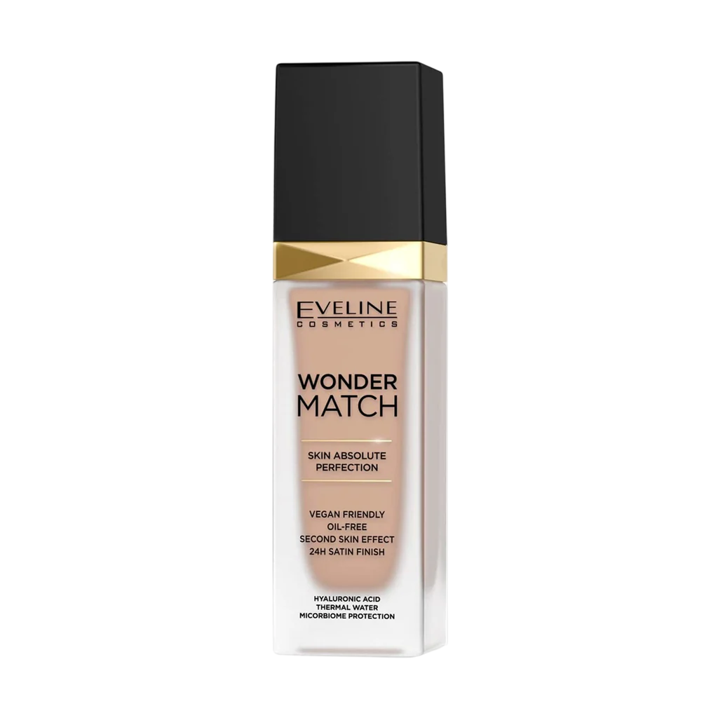 Eveline Cosmetics, Wonder Match Skin Absolute Perfection, Oil-Free, Υγρό Foundation, 15, Natural, 30 ml