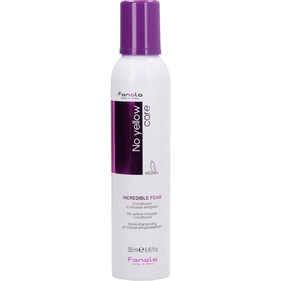 Fanola, No Yellow Incredible, Hair Leave-In Foam Κρέμα Μαλλιών, For Neutralisation Of Yellow Tones, 250 ml