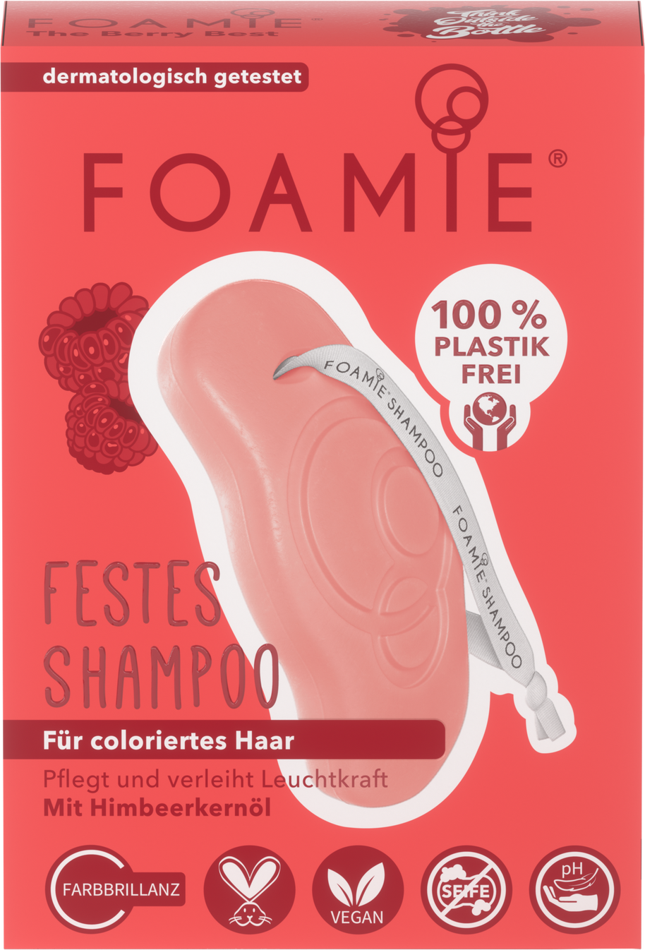 Foamie, The Berry Best, Hair Σαμπουάν Bar, For Colour Protection, 80 g
