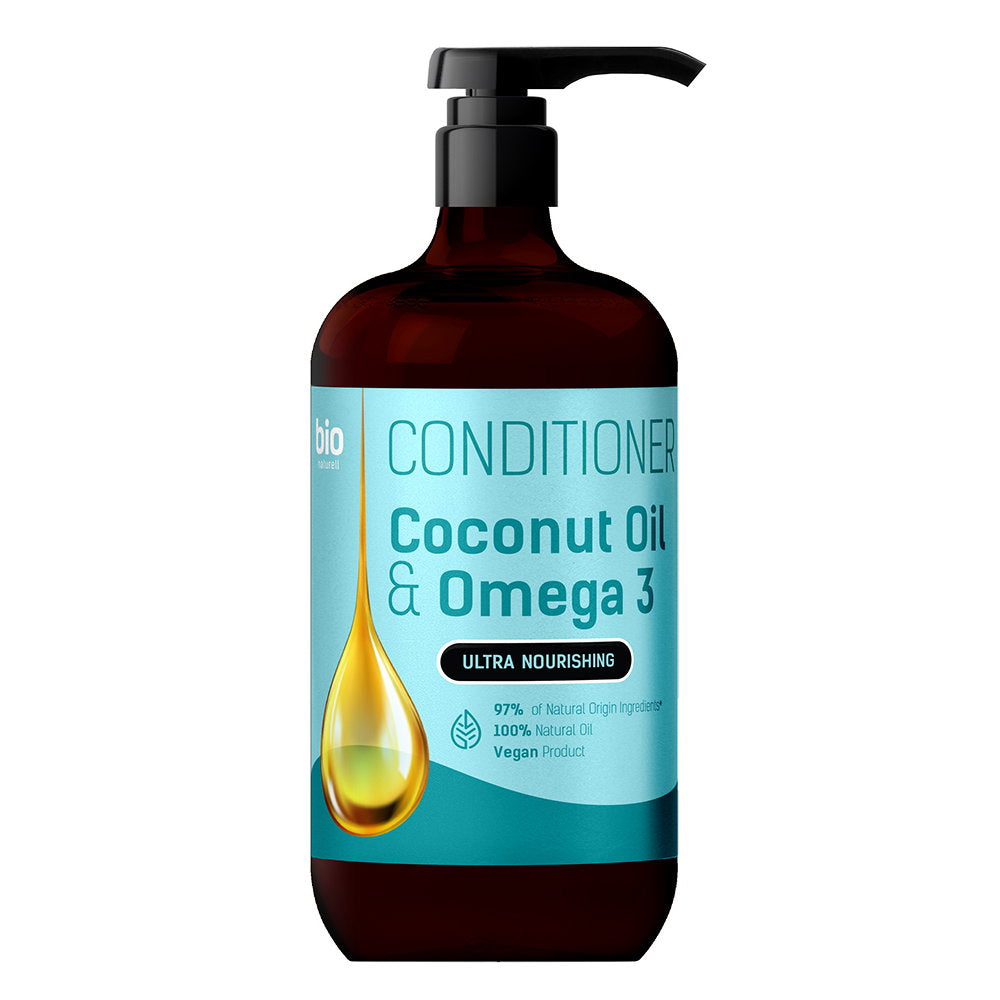 Bio Naturell, Bio Naturell, Coconut Oil & Omega 3, Σαμπουάν, Θρεπτικό, Ενυδατικό, 946 ml
