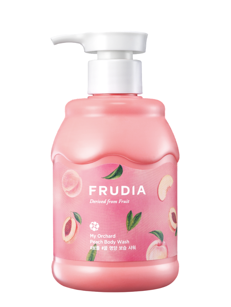 Frudia, Delivered From Fruit, Peach, Cleaning, Αφρόλουτρο, 350 ml