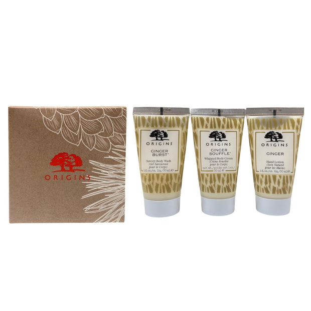 Gift Σετ Origins: Origins, Αφρόλουτρο, 30 ml + Ginger, Θρεπτικό, Hand Lotion, 30 ml + Ginger Souffle, Θρεπτικό, Κρέμα Σώματος, 30 ml