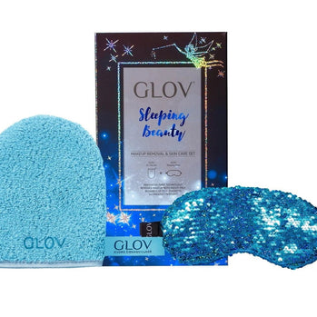 Glov Sleeping Beauty Σετ Glov: Sleeping Beauty, Sleep Mask, Blue + Sleeping Beauty, Textile Makeup Remover Glove, Bouncy Blue