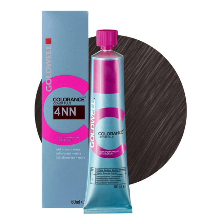 Goldwell, Colorance, Demi-Μόνιμη Βαφή Μαλλιών, 4NN Intense Medium Brown, 60 ml