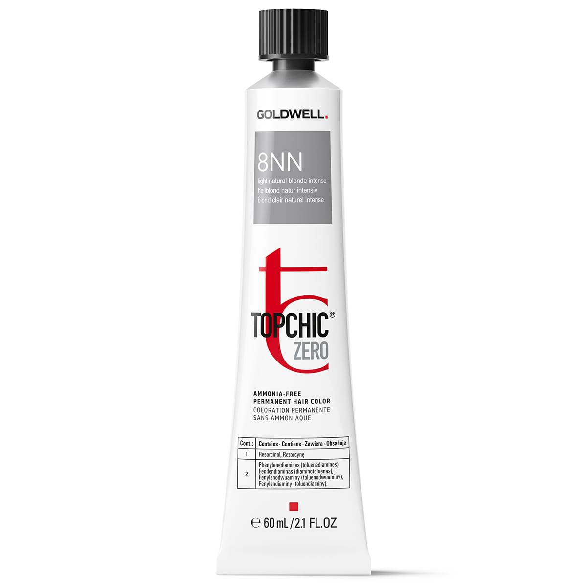 Goldwell, TopChic Zero, Ammonia Free, Μόνιμη Βαφή Μαλλιών, 8NN Light Natural Blonde, 60 ml