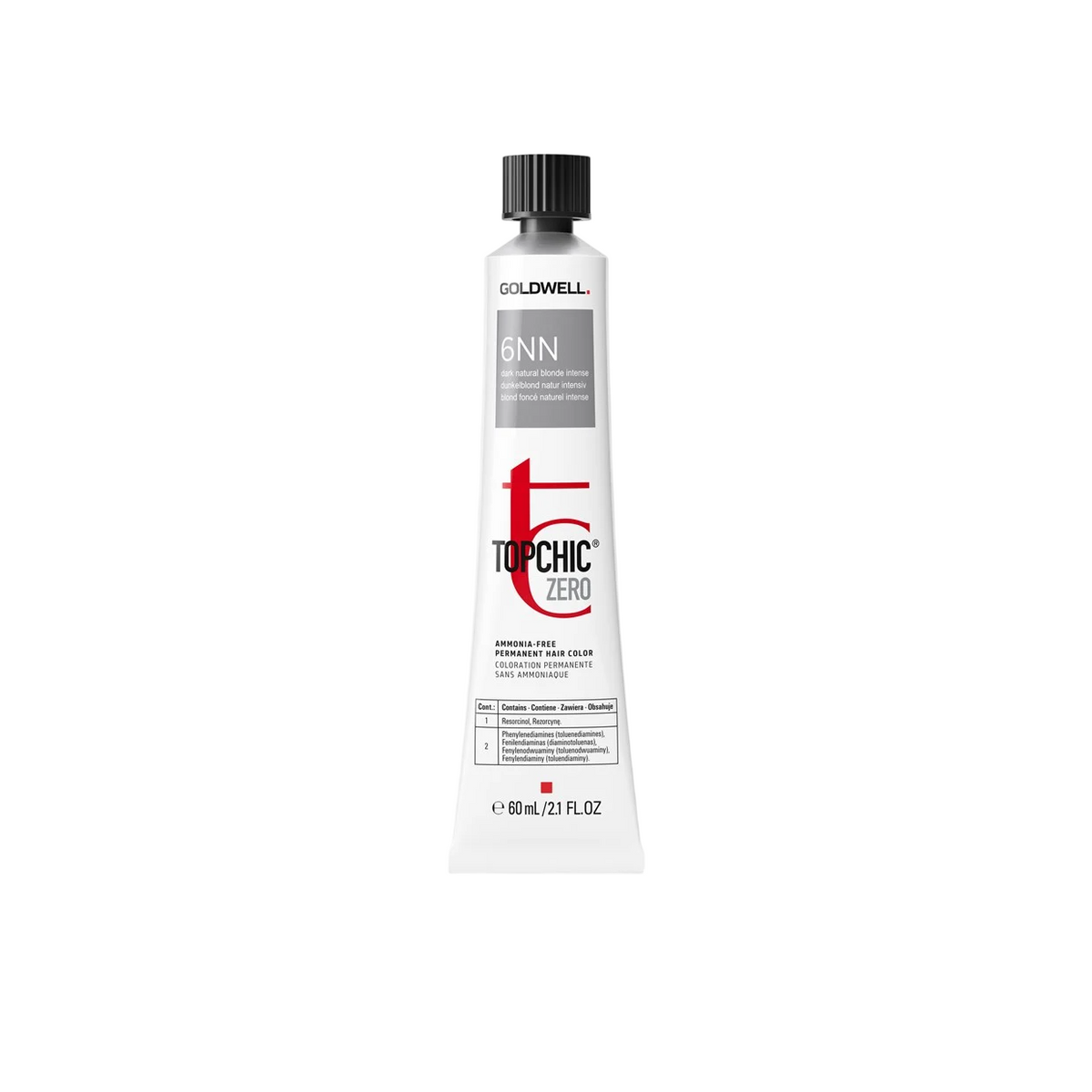 Goldwell, TopChic Zero, Μόνιμη Βαφή Μαλλιών, 6NN Dark Natural Blonde, 60 ml