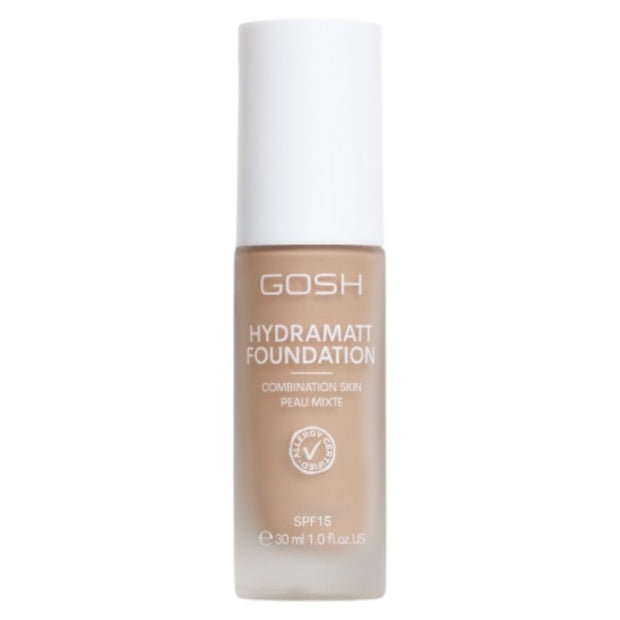 Gosh, Hydramatt, Matte, Liquid Foundation, 010R, Light Dark, SPF15, 30 ml