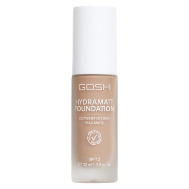 Gosh, Hydramatt, Matte, Υγρό Foundation, 012N, Medium Dark, SPF15, 30 ml *Tester