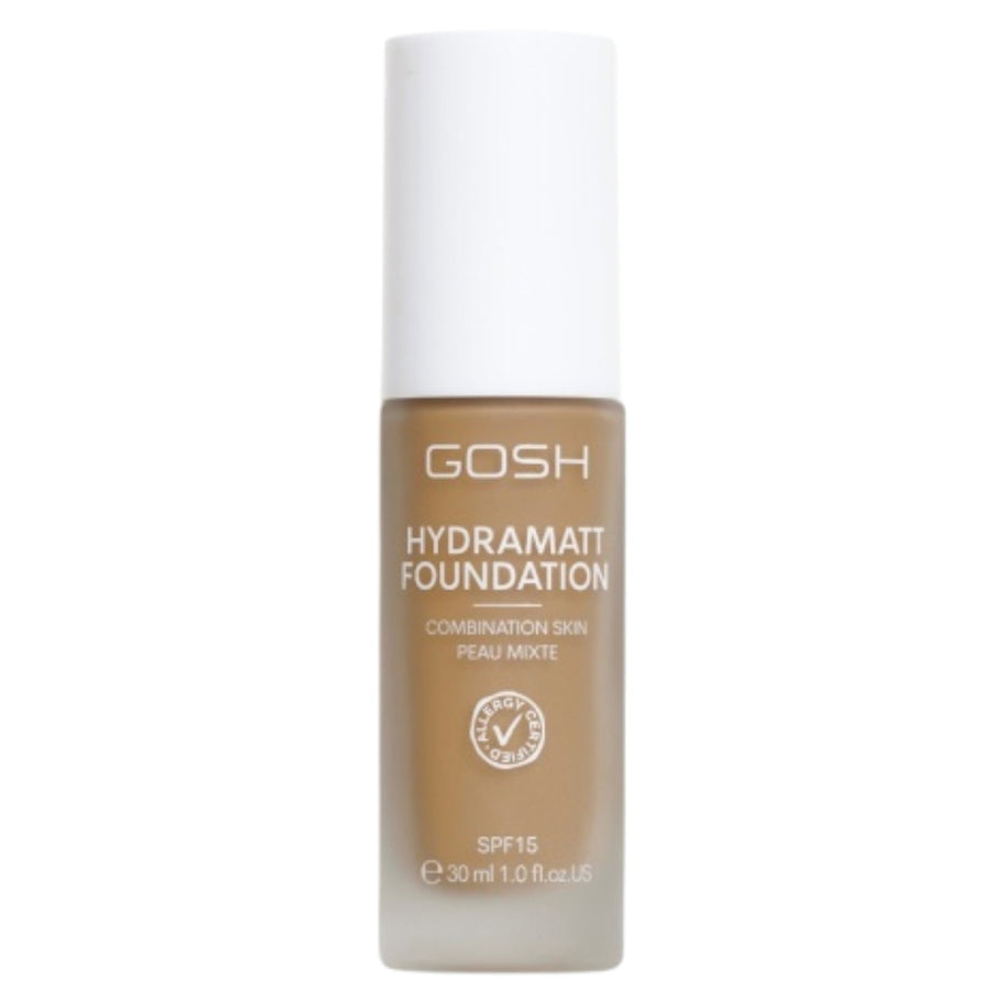 Gosh, Hydramatt, Matte, Υγρό Foundation, 014Y, Dark, SPF15, 30 ml *Tester