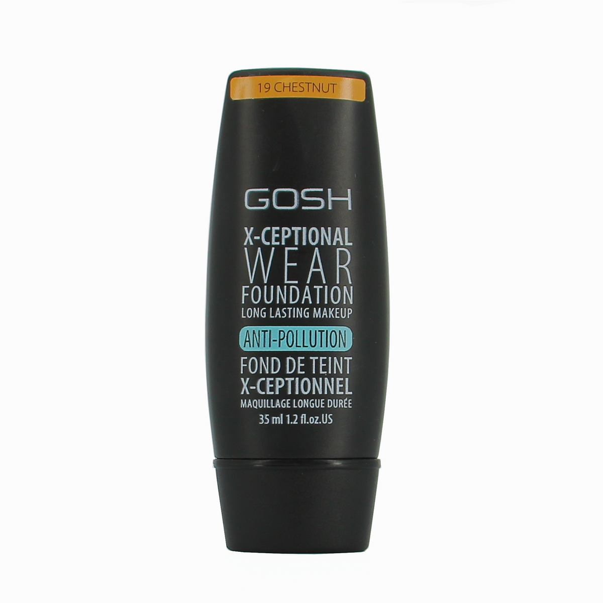 Gosh, X-Ceptional Wear, Vitamin E, Long Lasting, Κρέμα Foundation, 19, Chestnut, 30 ml